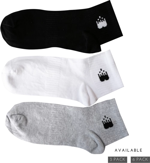 Vtex Socks Σετ Κάλτσες Αστραγάλου Μαύρες και Άσπρες