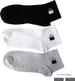 Vtex Socks Σετ Κάλτσες Αστραγάλου Μαύρες και Άσπρες