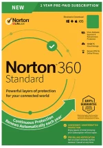 NORTON Antivirus 360 Standard ESD, 1 συσκευή, 10 GB cloud, 1 έτος