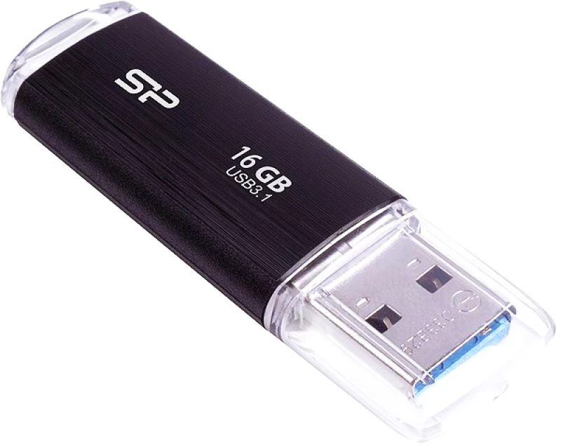 SILICON POWER USB Flash Drive Blaze B02 , 16GB, USB 3.2 Gen 1, Black