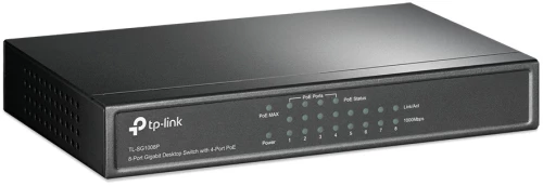 TP-LINK 8-Port Gigabit Desktop Switch TL-SG1008P, 4-Port PoE, Ver. 4.0