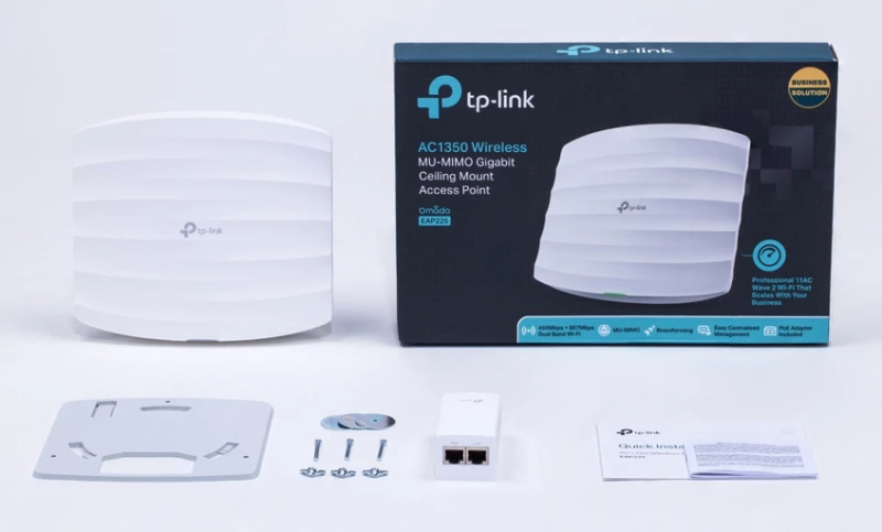 TP-LINK ασύρματο access point EAP225, AC1350, Ceiling Mount, Ver. 3.0