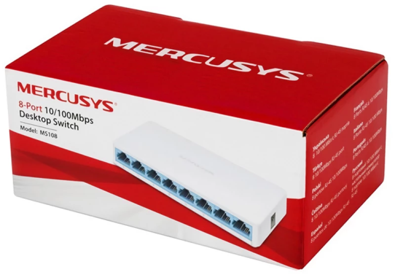 MERCUSYS Desktop Switch MS108, 8x 10/100 Mbps, Ver. 2