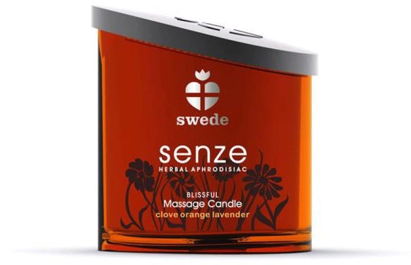 SWEDE SENZE MASSAGE CANDLE CLOVE ORANGE & LAVANDER BLISSFUL 150ml