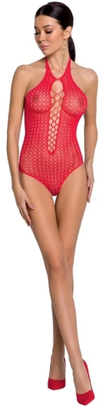 PASSION WOMAN BS088 BODYSTOCKING RED ONE SIZE