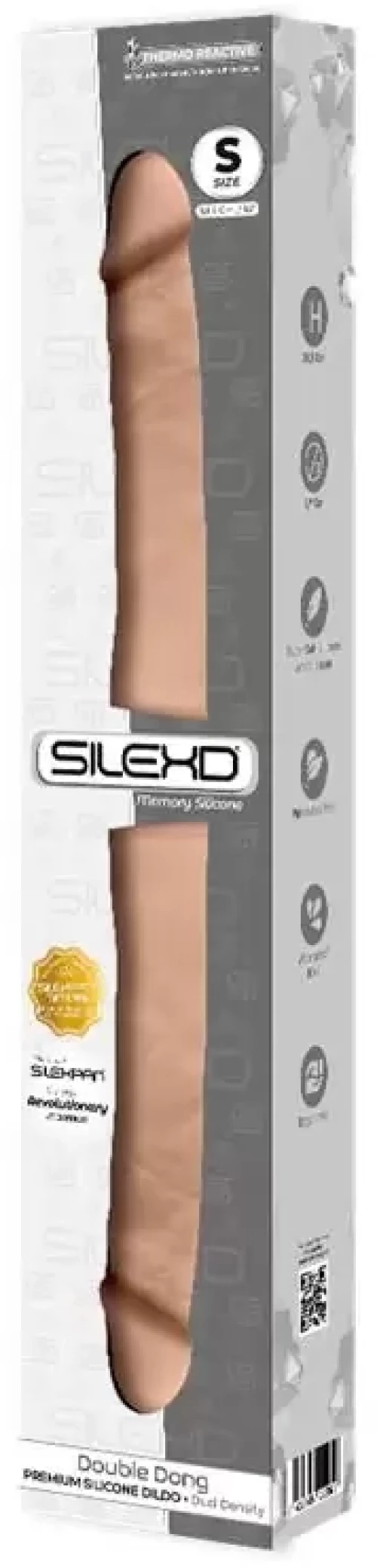 SILEXD DOUBLE DILDO DUAL DENSITY S FLESH 38.5cm