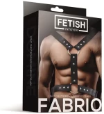 FETISH BY INTOYOU FABRIO MALE CHEST BONDAGE HARNESS VEGAN LEATHER