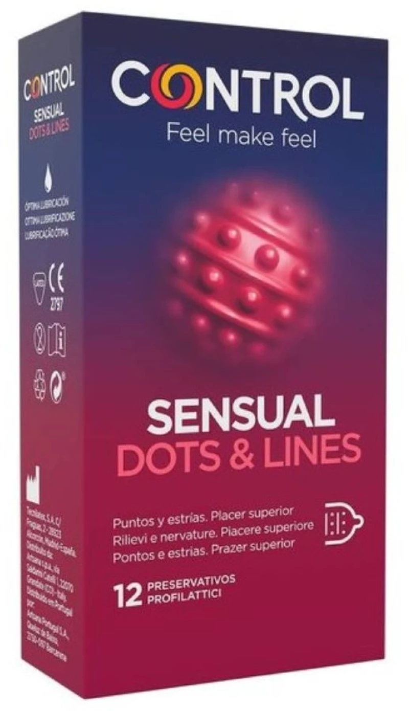 SENSUAL CONTROL DOTS AND LINES 12 UNITS