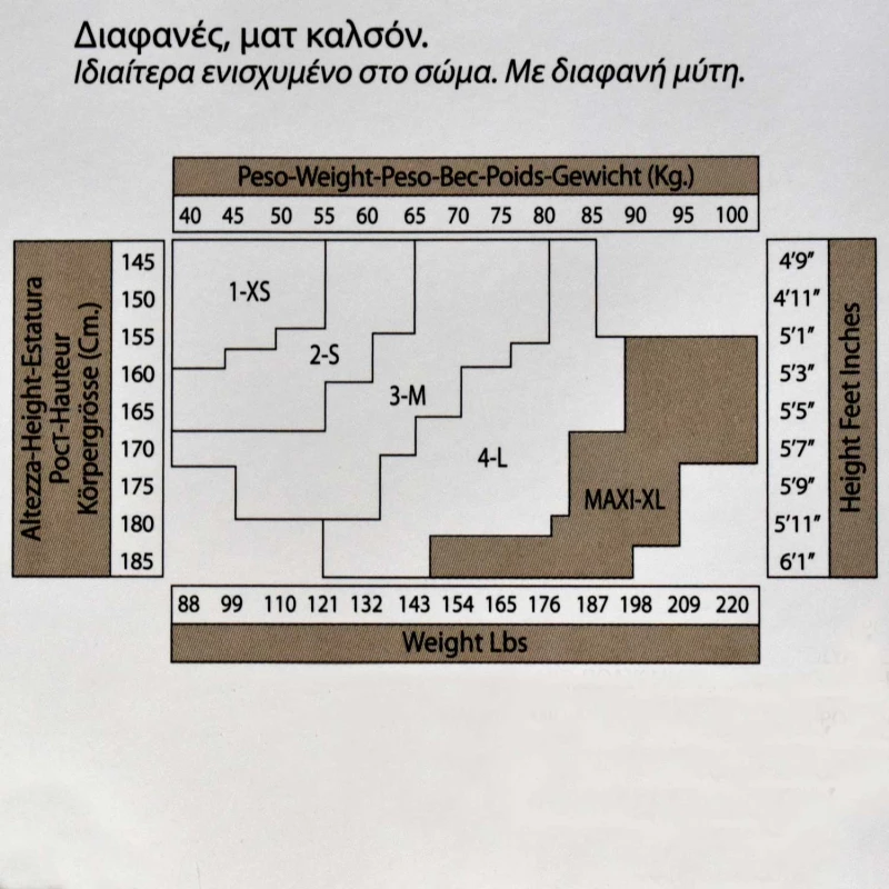 Filodoro Καλσόν Γυναικεία 15 Den Διαφανές Music Ματ Μπέζ