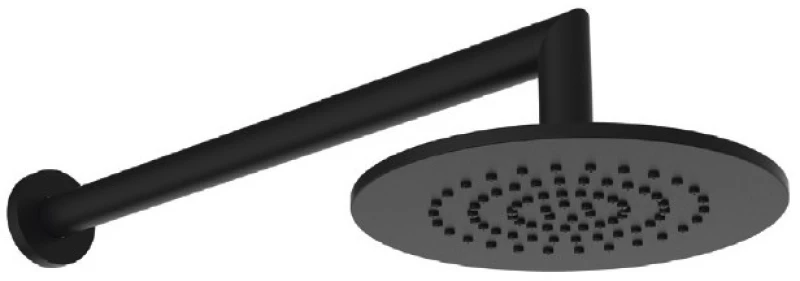 Teorema Programe One 631002 Black Matt - Κεφαλή Ντους με Βραχίονα Τοιχου