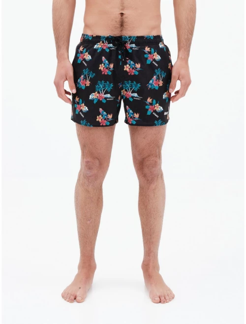 ΜΑΓΙΟ | ΕΣΩΡΟΥΧΑ Basehit Men's Printed Volley Shorts BASEHIT ΜΑΥΡΟ