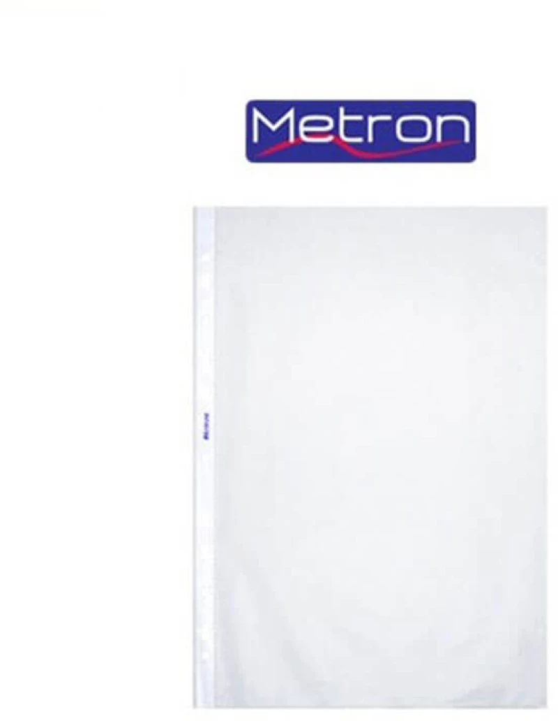 Ζελατίνες αρχειοθέτησης Metron Ματ Α4 με Τρύπες 100 Τμχ.