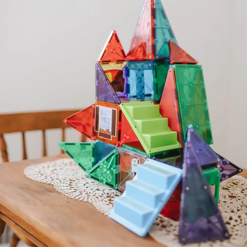 Magna-Tiles μαγνητικά Πλακίδια Mixed Colors σετ 28τμχ House