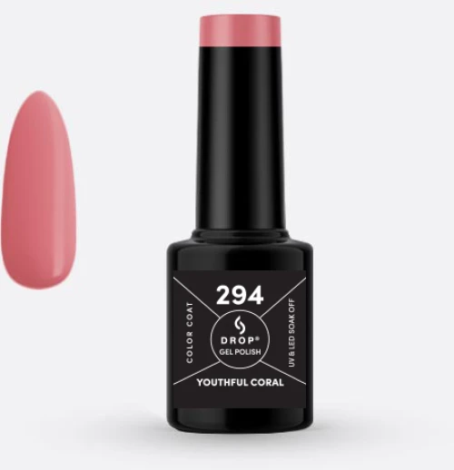 Drop Ημιμόνιμο βερνίκι 5ml – #294 (Youthful Coral)