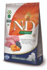 N&D Pumpkin Lamb & Blueberry Puppy Med/Max 12 Kg +ΚΑΔΟΣ ΑΠΟΘΗΚΕΥΣΗΣ ΔΩΡΟ