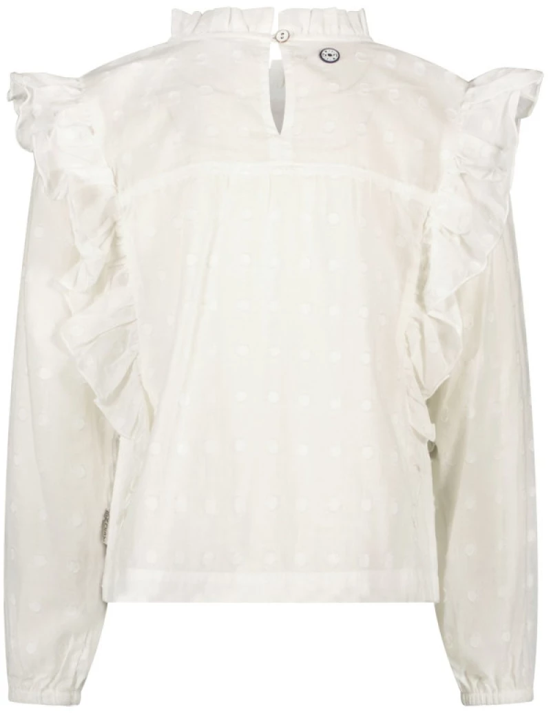 Πουκάμισο παιδικό B.Nosy Ruffle White