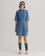 Φόρεμα γυναικείο denim Gant