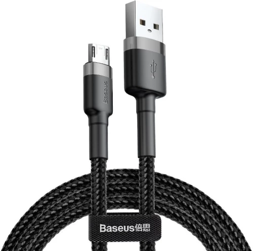 Καλώδιο Baseus Cafule Micro USB cable 2.4A 05m Γκρι -Μαύρο CAMKLF-AG1