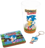 FIZZ Sonic The Hedgehog Σετ Μπρελόκ Γυάλινο ποτήρι και Σουβέρ Classic 2182