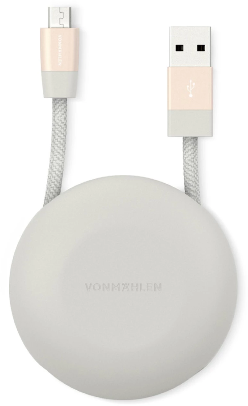 Vonmählen Premium Cable USB-A to microUSB The Luxury Cable Καλώδιο δεδομένων - Rose Gold