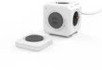 Allocacoc® PowerCube |Extended DoorBell| Τηλεχειριζόμενο Πολύπριζο 4 θέσεων - Γκρι - 10786/DEEXBL