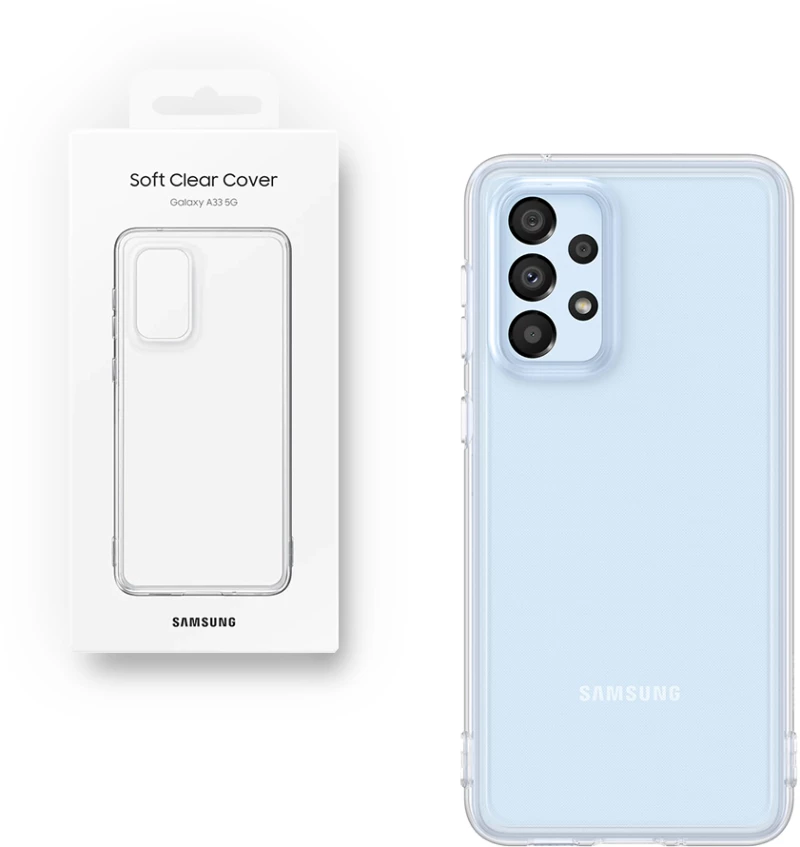 ΘΗΚΗ SAMSUNG A33 5G A336 6.4" SOFT CLEAR COVER EF-QA336TTEGWW TRANSPARENT PACKING OR