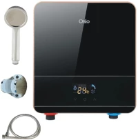 Osio OHF-2570B Ηλεκτρικός ταχυθερμαντήρας μπάνιου με οθόνη και ασημί τηλέφωνο 5500W