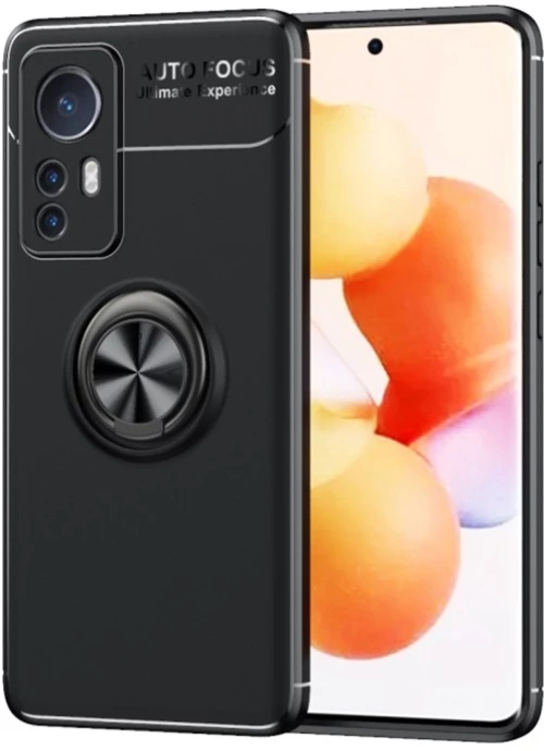Θήκη Ancus Autofocus Shock Proof με Ring Holder για Xiaomi 12 / Xiaomi 12X  Μαύρη