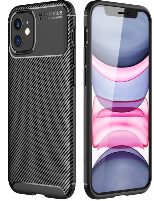 Θήκη Ancus AutoFocus Carbon Fiber για Apple iPhone 12 Mini Μαύρη