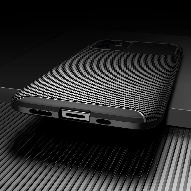 Θήκη Ancus AutoFocus Carbon Fiber για Apple iPhone 12 Mini Μαύρη