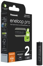 Μπαταρία Επαναφορτιζόμενη Panasonic eneloop pro BK-4HCDE/2BE 930 mAh size AAA Ni-MH 1.2V Τεμ. 2 New Package