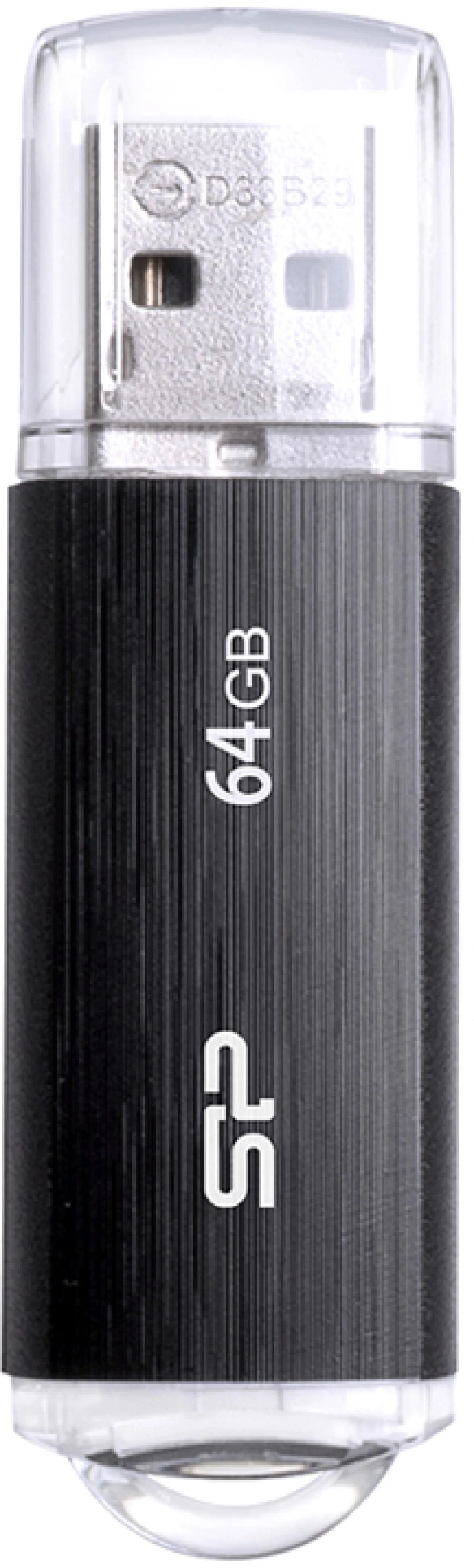 SILICON POWER USB FLASH DRIVE 64GB USB 2.0 ULTIMA U02 SP064GBUF2U02V1K BLACK