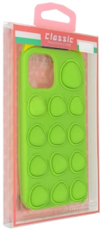 Θήκη Ancus TPU Pop It με Strap για Apple iPhone 12 / 12 Pro Πράσινο με Σχέδιο και Κορδόνι