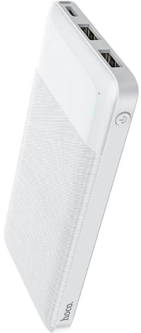Power Bank J72 Easy 10000mAh με 2x USB-A και Φωτιζόμενη Ένδειξη Μπαταρίας Λευκό