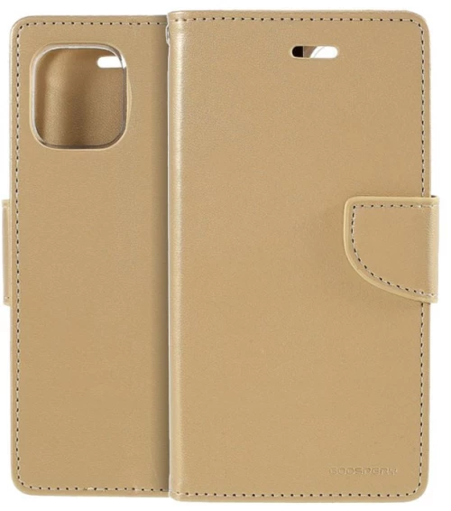 Θήκη Book Goospery Bravo Diary για Apple iPhone 12/12 Pro Χρυσό