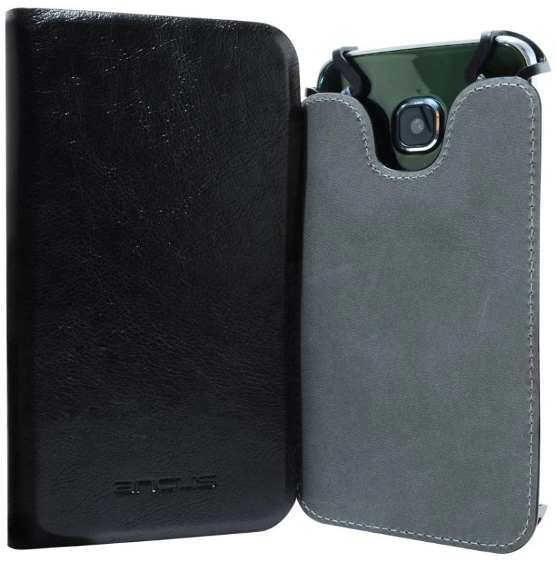 Θήκη Book Ancus Universal Elastic Hook για Smartphone 4.7" - 5.3'' Ίντσες Μαύρη (14 cm x 7 cm)