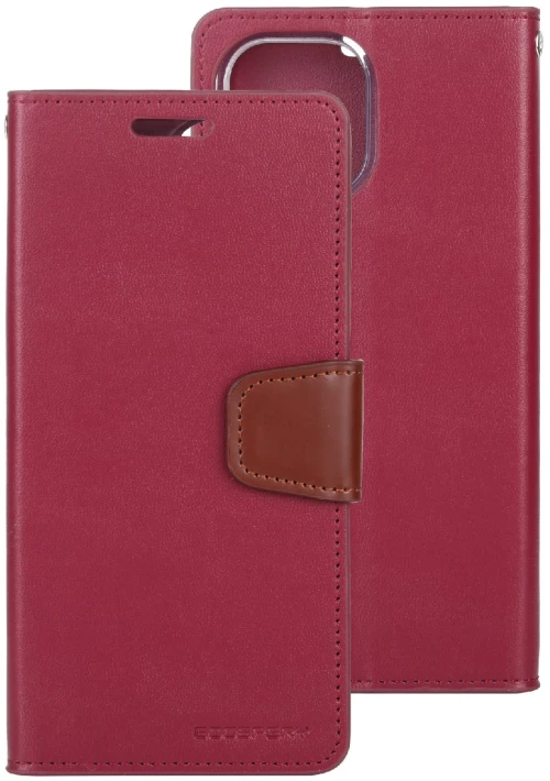 Θήκη Book Goospery Sonata Diary Case για Apple iPhone 12 Pro Max Μπορντώ