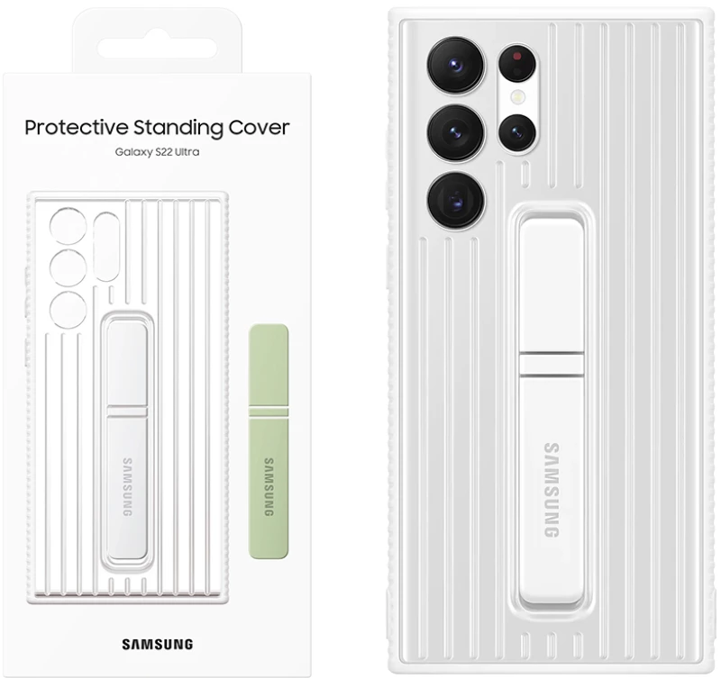 ΘΗΚΗ SAMSUNG S22 ULTRA 5G S908 PROTECTIVE STANDING COVER EF-RS908CWEGWW WHITE PACKING OR