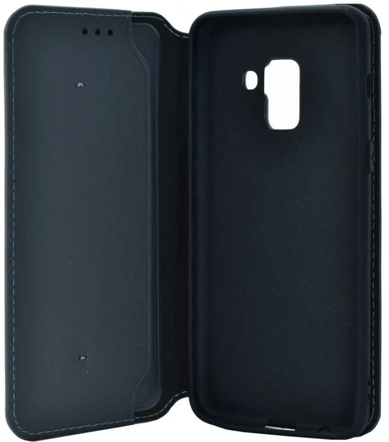 POWERTECH Θήκη Slim Leather για Samsung A5 2018, γκρι