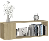 vidaXL Έπιπλο Τηλεόρασης Sonoma Δρυς 100 x 24 x 32 εκ. από Μοριοσανίδα N/A Καφέ