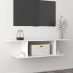 vidaXL Έπιπλο Τηλεόρασης Κρεμαστό Λευκό 103 x 30 x 26,5 εκ. N/A Λευκό