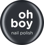 OHBOY NAIL POLISH | ΟΖΤΖ-204|ΣΚΟΥΡΟ ΓΚΡΙ ΜΕΤΑΛΛΙΚΟ