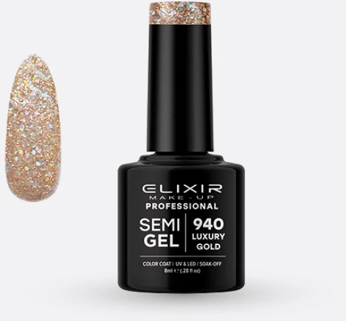 ΗΜΙΜΌΝΙΜΟ ΒΕΡΝΊΚΙ 8ML – #940 (LUXURY GOLD)