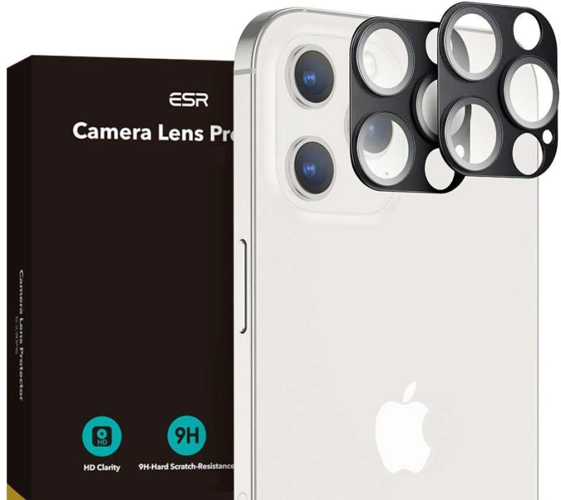 ESR Γυαλί προστασίας για CAMERA LENS for Apple IPHONE 12 PRO 6.1 - ΜΑΥΡΟ - 2 TEM