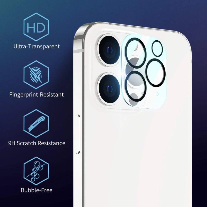ESR Γυαλί προστασίας για CAMERA LENS for Apple IPHONE 12 PRO 6.1 - ΜΑΥΡΟ - 2 TEM