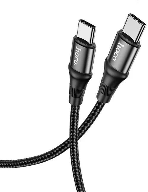 Hoco X50 100W Super Fast Charging Data Cable 2m Black (Type-C to Type-C)