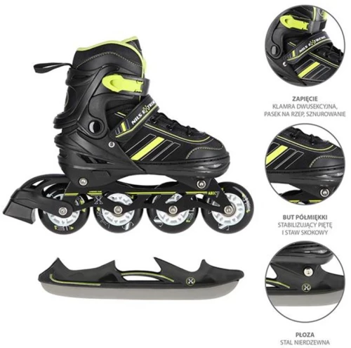 Rollers NH18191 2in1 Black/Green