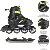 Rollers NH18191 2in1 Black/Green