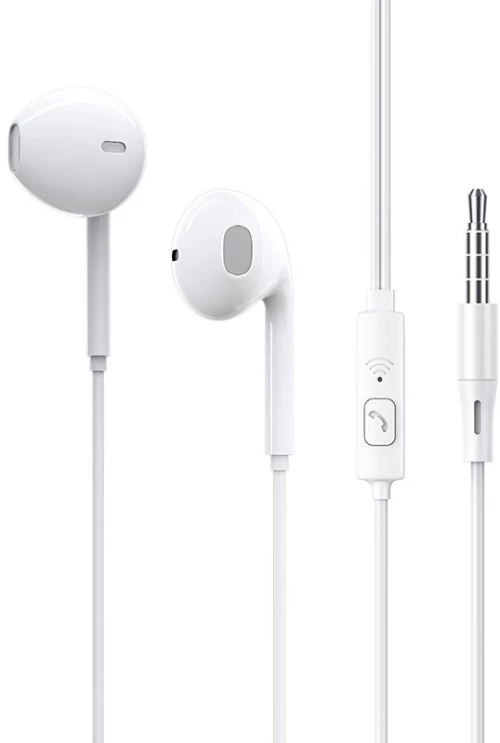 Hands Free Ancus Melody MD66 Semi in-Earbud Stereo 3.5 mm Λευκό με Μικρόφωνο και Πλήκτρο Λειτουργίας 1,2μ