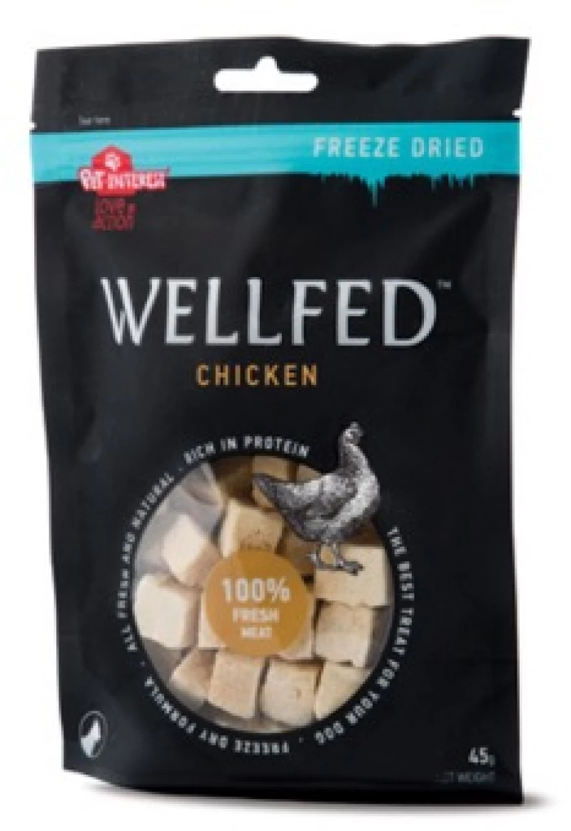 ΛΙΧΟΥΔΙΕΣ WELLFED FREEZE DRIED ΚΟΤΟΠΟΥΛΟ 45gr
